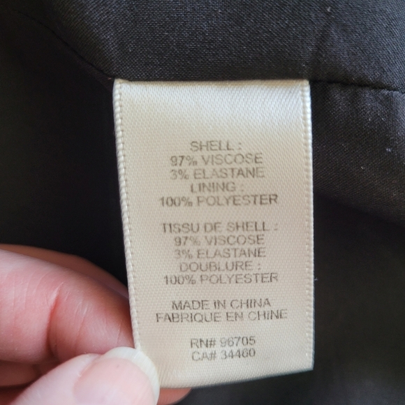 Rebecca Taylor open front black blazer size 4 - Picture 14 of 15